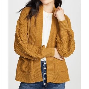 Madewell bobble cardigan in Egyptian gold